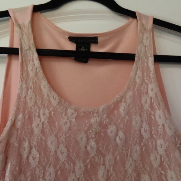 DesignHistory petal pink ruffled sleep tank, size S - Picture 10 of 10